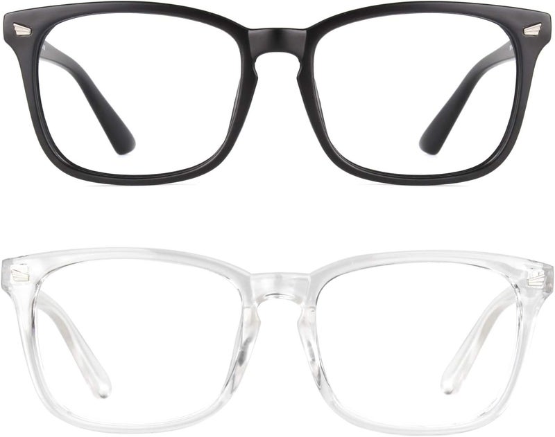 GQUEEN Fashion Glasses Non Prescription Fake Glasses for Women Men Clear Lens Square, 201582 - Image 5